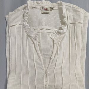 Faherty Willa Shirt Sz Sm